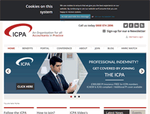 Tablet Screenshot of icpa.org.uk